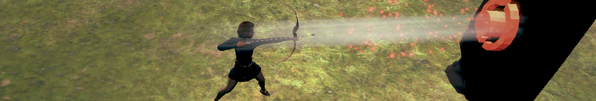 Runeflame archer aiming at magic target